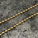 18 karaat gouden ketting kralen schakel balletjes massief, Sieraden, Tassen en Uiterlijk, Kettingen, Ophalen of Verzenden, Nieuw