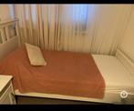 Witte éénpersoonsbed, Huis en Inrichting, Ophalen, 90 cm, Eenpersoons, Wit