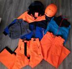 Oranje blauw Ski snowboard kleding complete set met helm, Jongen, Diverse merken, Zo goed als nieuw, Ophalen