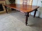 Klassieke Engelse eettafel afm. 241x116cm en 78cm, Ophalen of Verzenden