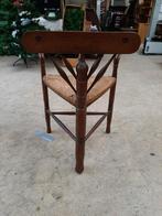 Antieke Breistoel met Riet - 50x45x48cm, Huis en Inrichting, Ophalen