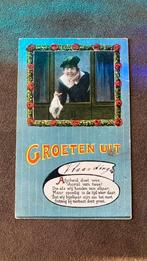 Oude ansichtkaart Groeten uit Vlaardingen fantasie 1921, Verzamelen, Ansichtkaarten | Nederland, Ophalen of Verzenden, 1920 tot 1940