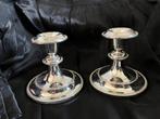2 kandelaars Christofle France verzilverd, Ophalen of Verzenden, Zilver