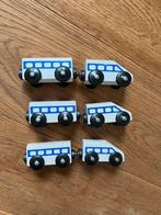 6 witte Ikea treintjes ook geschikt voor Brio treinbanen, Kinderen en Baby's, Speelgoed | Houten speelgoed, Ophalen of Verzenden