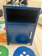 Metalen blauwe locker nachtkastje, Huis en Inrichting, Kasten | Lockerkasten, Ophalen of Verzenden, Gebruikt