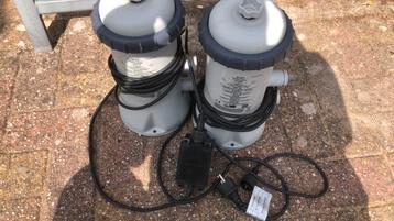 2 x intex zwembad pomp model 604 g filter beschikbaar voor biedingen