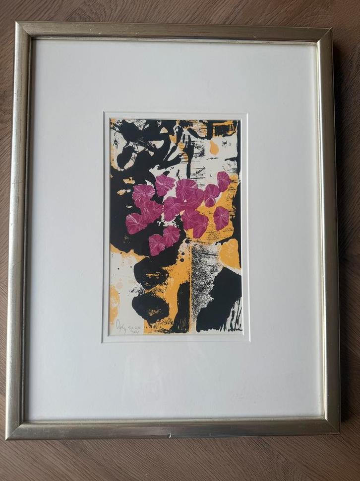 Arty Grimm litho / zeefdruk in lijst, Antiek en Kunst, Kunst | Litho's en Zeefdrukken, Ophalen