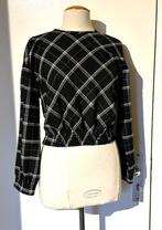 Top Caroline Biss Trui Top jasje Maat 34 36 Zwart wit crop, Verzenden, Zwart, Zo goed als nieuw, Maat 34 (XS) of kleiner