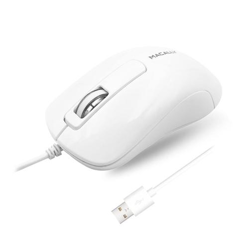 Macally ICEMOUSE2 muis USB Type-A Optisch 1000 DPI Ambidextr, Computers en Software, Muizen, Gebruikt, Verzenden