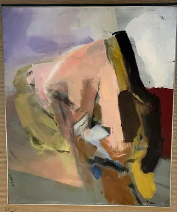 Groot schilderij van Ralph Zouren 100x 120 cm beschikbaar voor biedingen