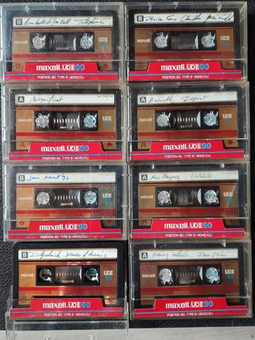 8 x Maxell UD II 90 type II cassettebandjes, zeldzaam! beschikbaar voor biedingen
