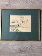 Aquarel van Wim Burger, Ophalen