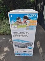 Intex zwembad 4.88 x 2.44 x 1.07 nieuw in verpakking., Ophalen, 200 tot 300 cm, 80 tot 120 cm, Nieuw
