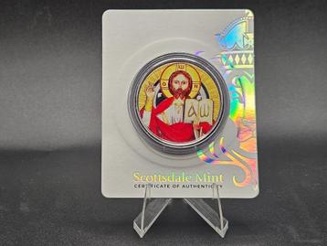 1 oz zilver Jesus the teacher 2023 BU colored beschikbaar voor biedingen