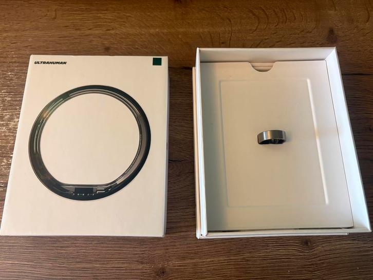 Ultrahuman Ring AIR, nieuw/ongedragen (Raw Titanium, size 9), Sieraden, Tassen en Uiterlijk, Activity trackers, Nieuw, Android
