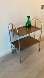 Vintage inklapbare serveertafel, Ophalen, 50 tot 100 cm, Zo goed als nieuw, 25 tot 50 cm