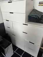 Nordli ladekast wit ikea, Huis en Inrichting, Zo goed als nieuw, 3 of 4 laden, Minder dan 100 cm, 25 tot 50 cm