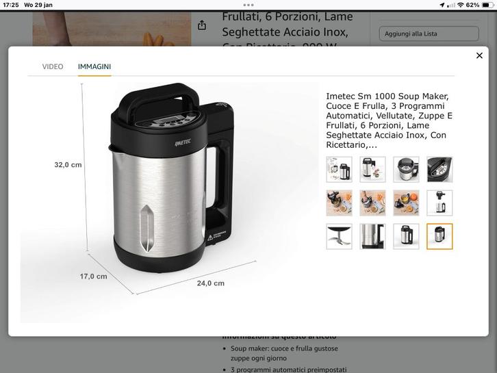 Soepmaker, geschikt voor smoothies en beslag- nieuw in doos, Huis en Inrichting, Keuken | Keukenbenodigdheden, Nieuw, Ophalen of Verzenden