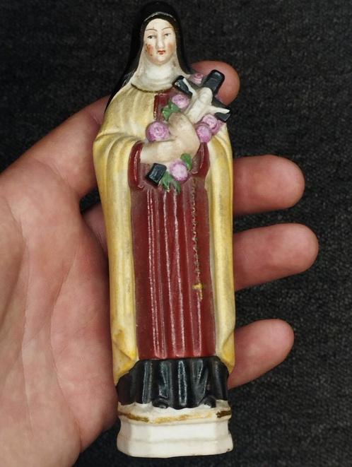 zeldzaam religieus beeldje van vóór 1940, Verzamelen, Religie, Zo goed als nieuw, Beeld(je), Ophalen of Verzenden