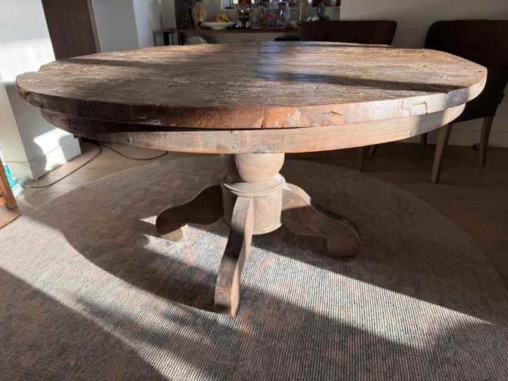 Hoffz Eetkamertafel 140cm, Huis en Inrichting, Tafels | Eettafels, Gebruikt, 100 tot 150 cm, 100 tot 150 cm, Vier personen, Rond