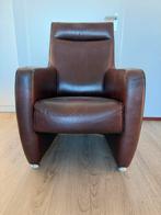 Fauteuil donker bruin, Huis en Inrichting, Fauteuils, Ophalen, Zo goed als nieuw, 75 tot 100 cm, 50 tot 75 cm