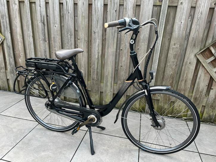 Sparta Elektrische Damesfiets, Fietsen en Brommers, Elektrische fietsen, Gebruikt, Sparta, 55 tot 59 cm, 30 tot 50 km per accu