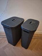 Curver Style wasbox antraciet 40 l en 60 l incl. deksel, Huis en Inrichting, Woonaccessoires | Kisten, Ophalen, 50 tot 75 cm, Minder dan 50 cm