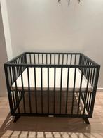 Bopita box zwart met matras, Kinderen en Baby's, Babywiegjes en Ledikanten, Ophalen, Gebruikt, Ledikant