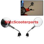 Spiegels Kort Chroom Vespa Primavera 38424, Ophalen of Verzenden, 50cc-Scooterparts, Info@50cc-scooterparts.nl, Veen