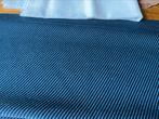 Meubelstof donkerblauw wol lap is 1 meter 40 bij 1 meter 10, Wol, Blauw, 120 cm of meer, Nieuw