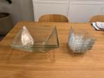 Glazen schalen te koop nieuw, Schaal, Vierkant, Nieuw, Ophalen of Verzenden