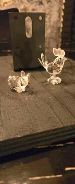 Swarovski Kristallen Beeldjes - Haan & Konijn, Ophalen of Verzenden