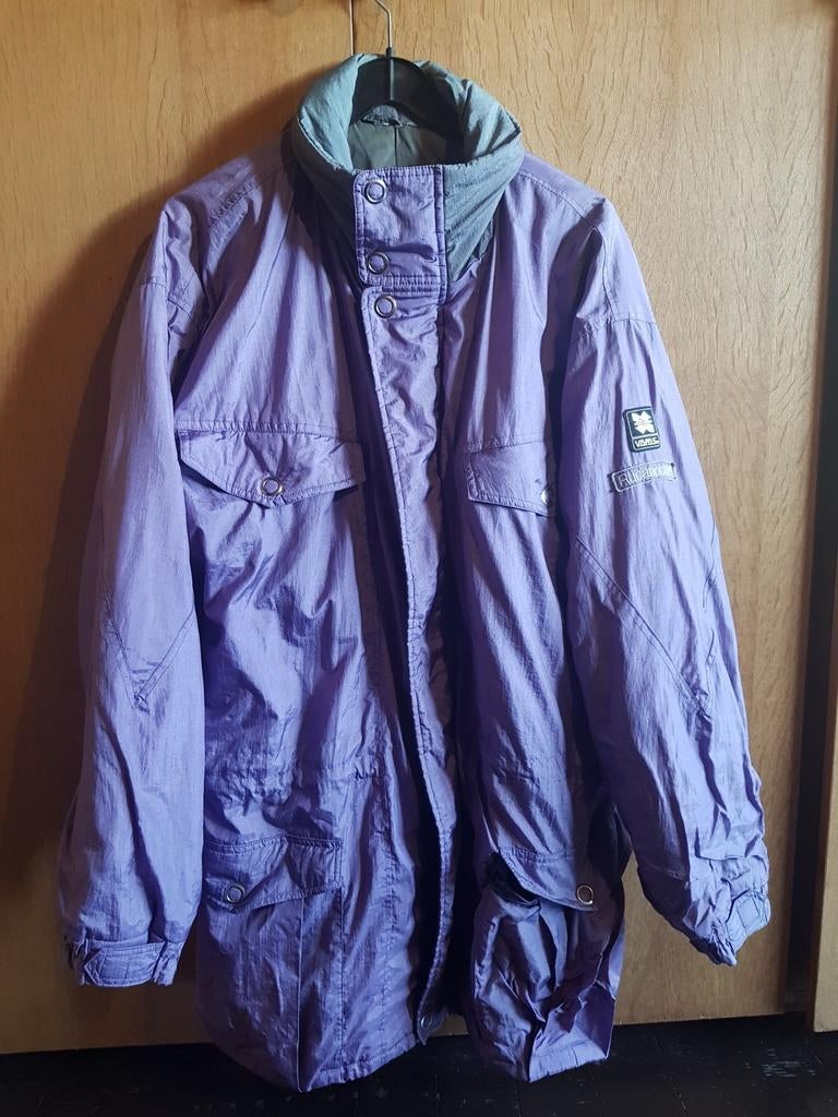 Paars met grijze Rucanor heren winterjas - maat XL, Ophalen of Verzenden, Maat 56/58 (XL), Paars, Rucanor