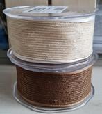 2 x 42 mm Natural Trail Wired (5 meter : ecru/bruin), Diversen, Verzenden, Nieuw