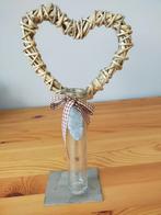 Woondecoratie hart met reageerbuis voor bloem, Ophalen of Verzenden, Zo goed als nieuw