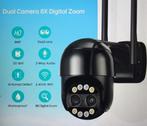 Beveiligingscamera PTZ ( dubbele lens ), Audio, Tv en Foto, Videobewaking, Ophalen of Verzenden, Zo goed als nieuw