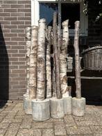 Houten paaltjes op voet van beton, Ophalen, Gebruikt, Minder dan 180 cm