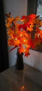 Kunst herfsttakken in een vaas met verlichting, Ophalen of Verzenden