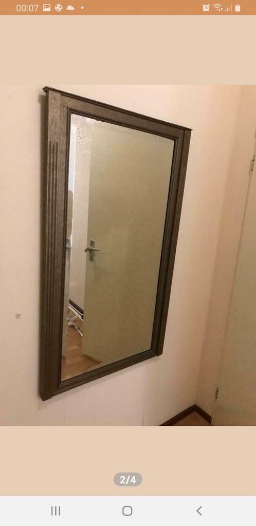 Antieke Denkenkist, Spiegel & Kapstok - Set, Antiek en Kunst, Antiek | Meubels | Kasten, Ophalen of Verzenden