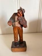 Antiek violist van hout, Ophalen of Verzenden, Gebruikt, Mens
