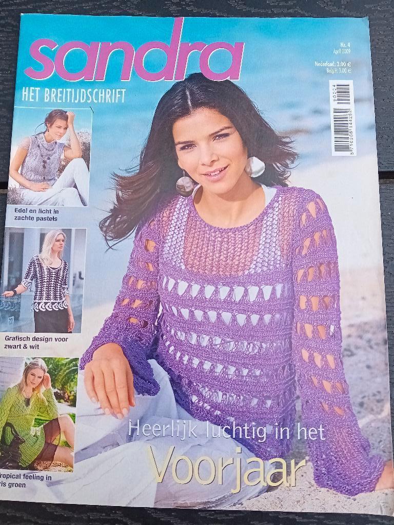 Breiblad Sandra april 2009, Ophalen of Verzenden, Zo goed als nieuw, Breien, Patroon of Boek