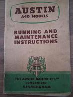 Instructieboek AUSTIN A40 models, Ophalen of Verzenden