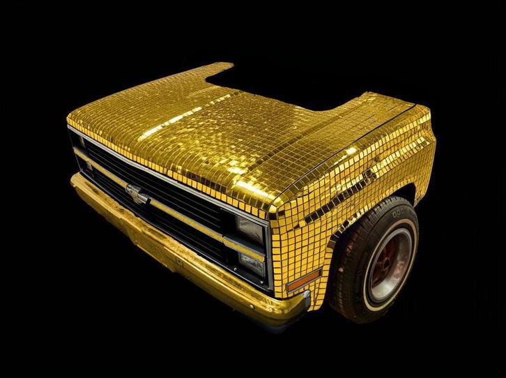 80's DJ Booth Chevy auto retro goud fout dj meubel, Muziek en Instrumenten, Dj-sets en Draaitafels, Nieuw, Dj-set, Overige merken