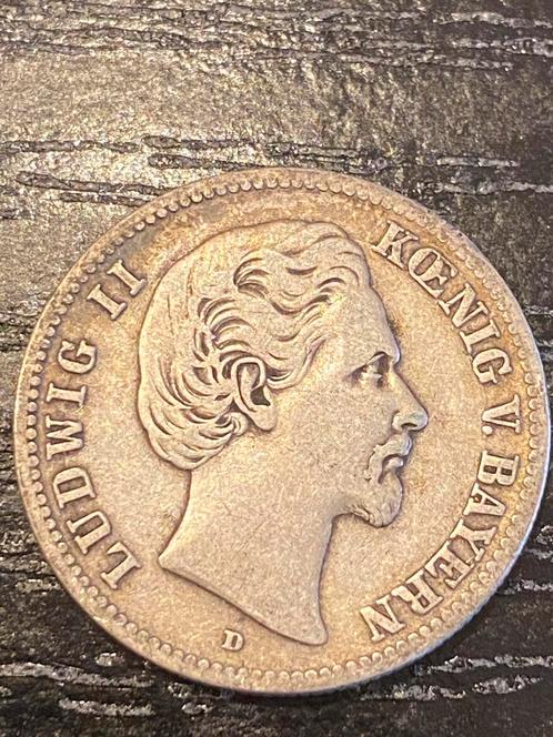 Zilveren Duitse 2 mark 1876, Postzegels en Munten, Munten | Europa | Niet-Euromunten, Losse munt, Duitsland, Zilver, Verzenden