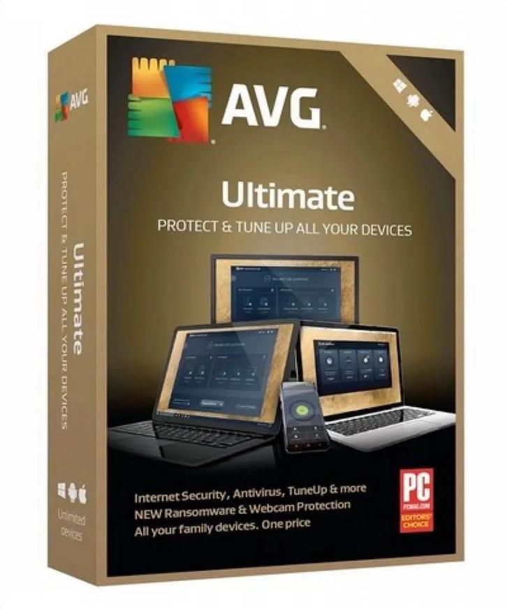 AVG Ultimate 2026 | Tot 3 jaar | Tot 10 apparaten, Computers en Software, Antivirus- en Beveiligingssoftware, Nieuw, MacOS, Windows