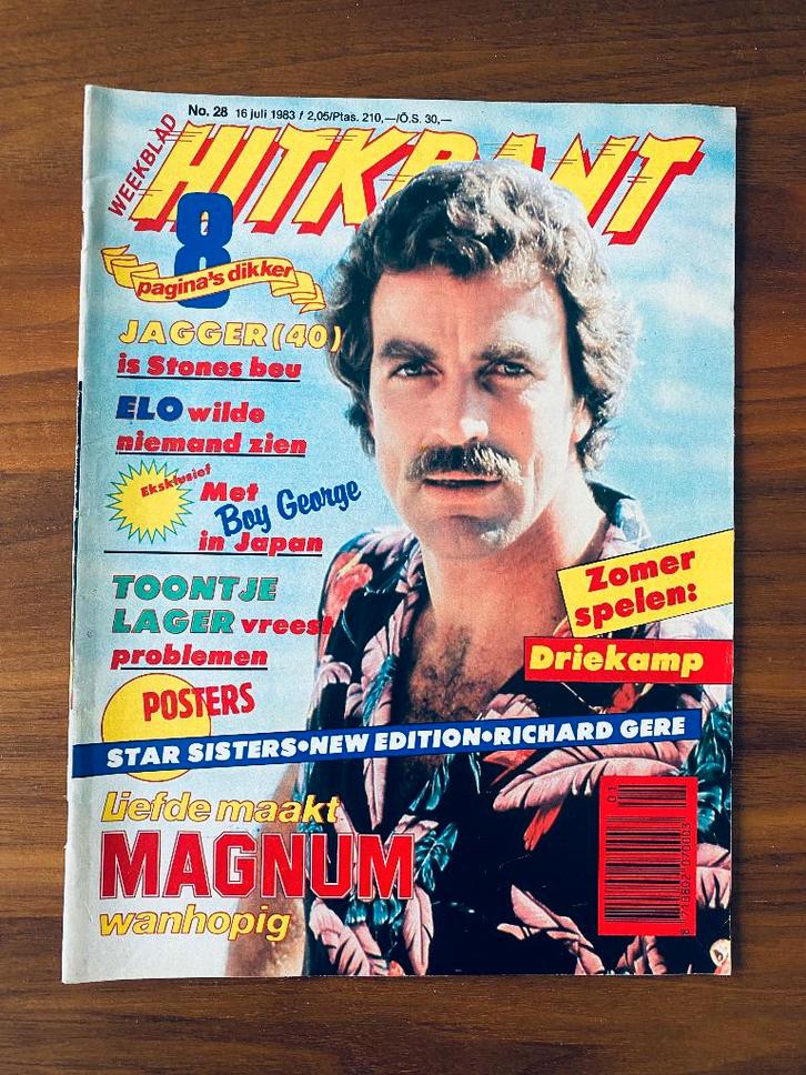 Hitkrant (16 juli 1983 - Week 28) | ‘Magnum’ Cover, Boeken, Tijdschriften en Kranten, Gelezen, Muziek, Film of Tv, Ophalen of Verzenden