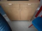 Houten kastje met deurtjes en lades, Ophalen, Gebruikt, Met deur(en), Grenenhout