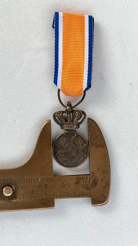 Miniatuur ere medaille ORANJE NASSAU in Brons 11mm, Postzegels en Munten, Penningen en Medailles, Brons, Ophalen of Verzenden