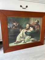 Antieke Prent met Houten Lijst - Klassiek Schilderij, Ophalen