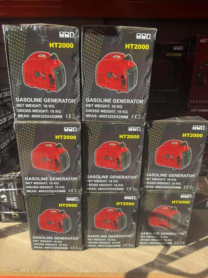 NIEUWE NOOD AGGREGATEN 2000W SUPER STIL EN ZUINIG €150,-, Doe-het-zelf en Verbouw, Aggregaten, Nieuw, Benzine, Minder dan 5 kVA